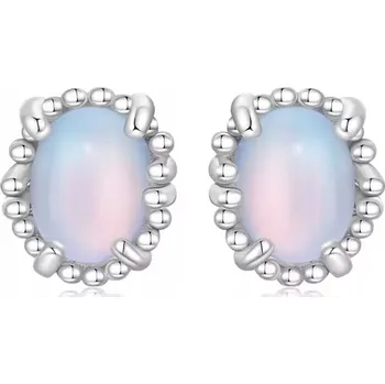 Náušnice Stříbrné náušnice opalizující, vyrobené ze stříbro 925 s925