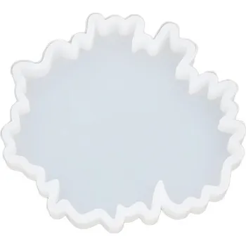 Forma na odlévání pentart Silikonová forma na odlévání - vroubkovaný ovál 9,5 × 8,5 × 1 cm