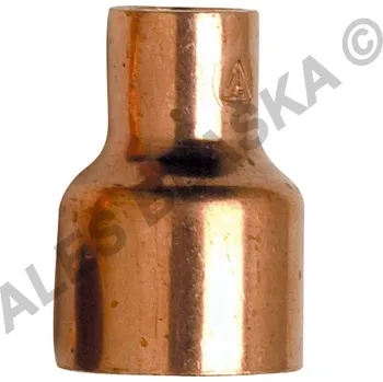 Instalatérský materiál CU 5243 Měděná pájecí vsuvka redukovaná I x A (pro k pájení, letovací - měď) - 28a x22 CU.5243