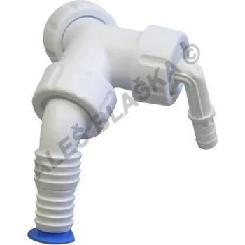 HAAS (Otto Haas KG) - Nurnberg - Německo | Dvojitá přípojka (voda/kondenzát) k podomítkovému sifonu se zpět.klapkami pro odpad myčky, pračky, sušičky, bojleru - DN25 OHA.2937