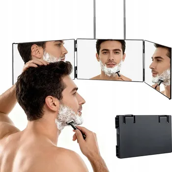 Zrcadlo 3-SMĚRNÉ 360° ZRCADLO PRO SAMOSTATNÉ STŘÍHÁNÍ PRO SKLÁDACÍ ZRCADLO