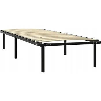 Postel Jednolůžková kovová postel VidaXL 90x200 cm černá