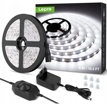 LED páska LED PÁSEK STUDENÁ BÍLÁ 6000K 5 METRŮ STMÍVATELNÝ 10-100% 300 LED DIOD IP20