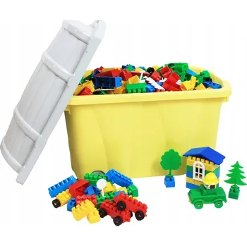 ostatní stavebnice STAVEBNÍ STAVEBNICE V POKLADNICI - 500 DÍLŮ