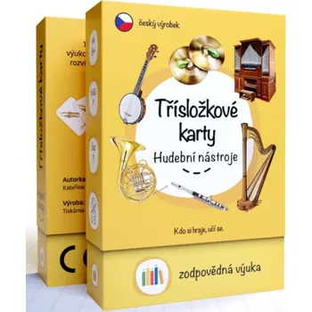 Zodpovědná výuka Třísložkové karty: Hudební nástroje + prodloužená záruka 3 roky