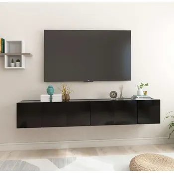 Nábytek vidaXL Závěsné TV skříňky 3 ks černé 60x30x30 cm