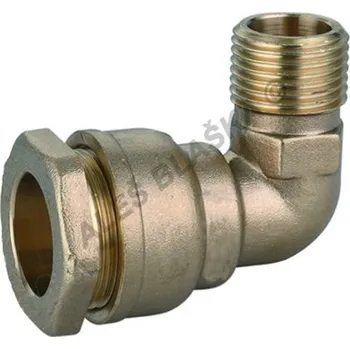 Fitinka PE mosazná spojka koleno 90°s vnějším závitem na polyetylénové trubky (polyš) - 1/2"x20 4811