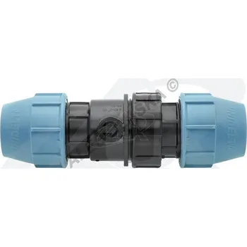 Fitinka UNIDELTA S.p.A. - Itálie | PE (PP-S) spojka zpětná klapka na polyetylénové trubky (polyš)(svěrný plastový) - 25x25 UNI1076