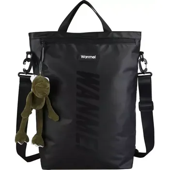 Městský batoh WANMEI crossbody batoh 2v1 Holo Černá - Model Bez přívěšku