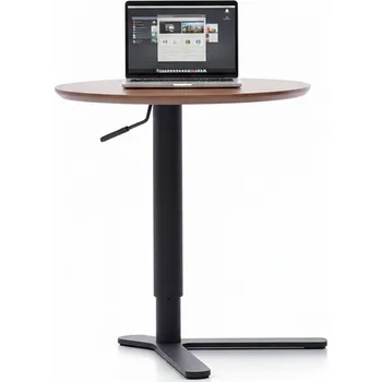 B2B Partner Odkládací stolek, výškově stavitelný, 51-77 x 50 cm, ořech tmavý