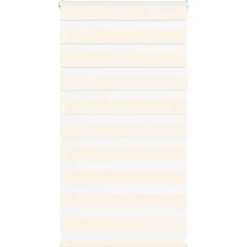 Stavebniny vidaXL Zebra roleta 75x100 cm šířka látky 70,9 cm polyester [4014620] Barva: Mramorově béžová