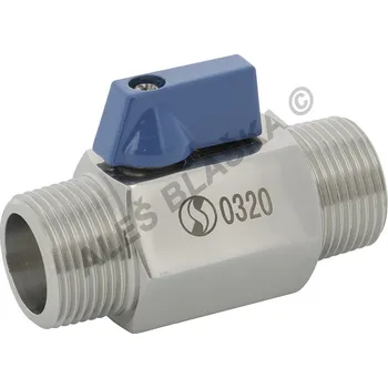 Ventil SFERACO - Francie | Mini kulový kohout nerezový (ventil) MM motýl, nerez, INOX - 3/4" N6ŠŠ