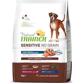 Krmivo pro psa Trainer Natural Sensitive dog NO GRAIN M/M pstruh 3kg