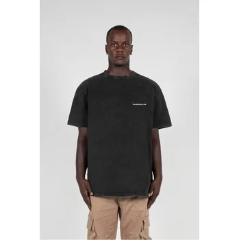 Pánské tričko MJ GONZALES TM Acid Washed Heavy Oversize Tee - black 3XL