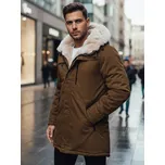 Pánská zimní bunda parka s kapucí TX4967 Barva: Béžová, Velikost: 3XL