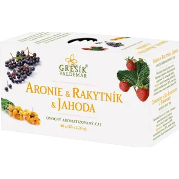 Čaj Valdemar Grešík Aronie & rakytník & jahoda ovocný čaj 20x 2 g