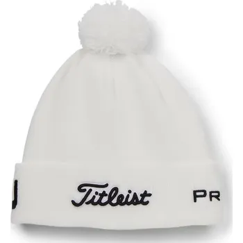 Módní doplněk Titleist Tour Pom Pom zimní čepice, bílá