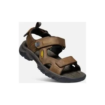 Pánská obuv KEEN TARGHEE III OPEN TOE SANDAL M bison/mulch US 15 / EU 48,0 / UK 14 / 33 cm; Hnědá sandály + DÁREK DLE VÝBĚRU!