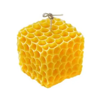 Výroba svíčky Silikonová forma na svíčku včelí plást - kostka