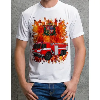 Pánské tričko Pánské tričko hasičské auto České výroby 815 CAS 30 I vel. XXL