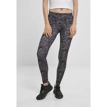 Dámské legíny Ladies AOP Leggings - hibiscus black M