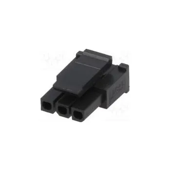 Elektrický konektor Plug wire-board female Micro-Fit 3.0 3mm PIN 3 w/o contacts
