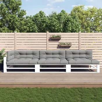 Podsedák zahrada-XL Podušky na palety 7 ks šedé textil 3188910