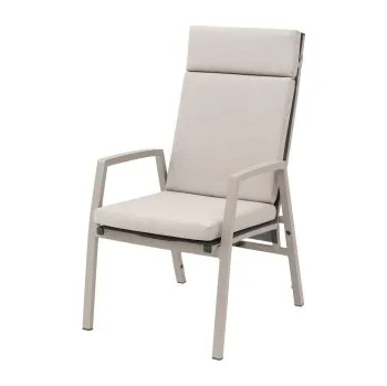 Zahrada Doppler ARCTIC mocca - zahradní hliníkové polohovací křeslo s polstry