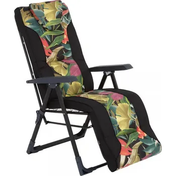 Polohovací zahradní křeslo s podnožkou Mijas Plus Black Edition L150-23IB PATIO 460863