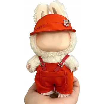 Doplněk pro panenku Roztomilý obleček pro panenku BUBU - zahradnice s červenou čepičkou