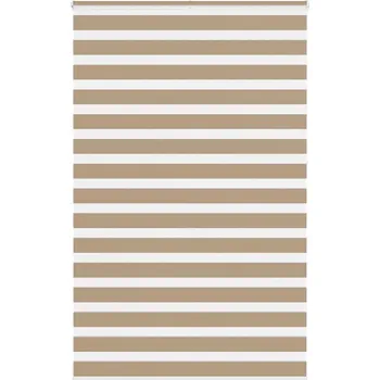 Roleta vidaXL Zebra roleta 150x230 cm šířka látky 145,9 cm polyester [4014817] Barva: sand brown