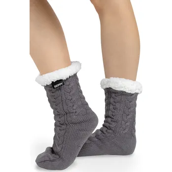 Dámské ponožky Teplé dámské ponožky šedé 36-42 - šedá