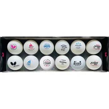 Pingpongový míček Míček BUTTERFLY Testovací balíček míčků (12 ks) bílá