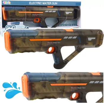Dětská zbraň Elektrická vodní pistole s akumulátorem, průhledná černá, 55 cm