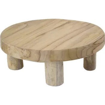 Stojan na květiny Podstavec na květináč, přírodní, průměr 20 cm