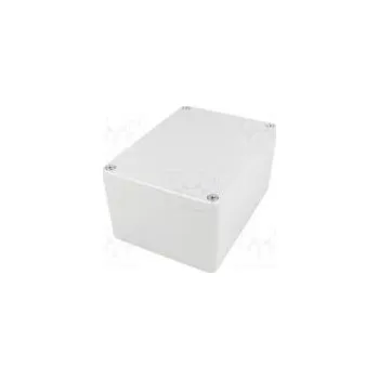 Elektrická zásuvka Kryt univerzální X 108mm Y 148mm Z 75mm hliník světle šedá