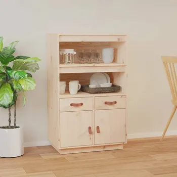 vidaXL Skříň highboard 67 x 40 x 108,5 cm masivní borové dřevo
