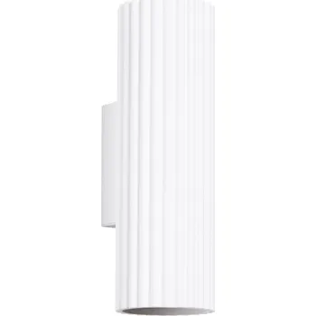 Nástěnné svítidlo Nástěnné svítidlo trubice, povrchové, vroubkované, nahoru a dolů KARBON 20 bílé, Sollux