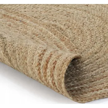 Koberec Koberec pletený z juty, 120 cm, kulatý