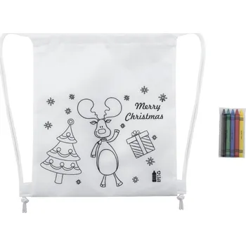 Sportovní vak Julfar Bag A vánoční vak na stažení šňůrkou na vybarvení bez potisku bez potisku 10 bez potisku