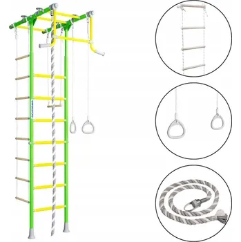 Žebřík Dětská gymnastická žebřina Kometa-1 zelená