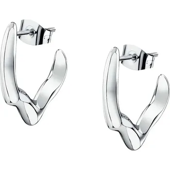 Šperk Půvabné ocelové kruhové náušnice T-Design TJAXA06 Trussardi