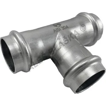 Fitinka H-LINE nerezový lisovací T-kus FFF, INOXPRESS 304 (nerez) - 15 H-LINE.X130