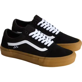 Pánské cyklistické tretry Boty - VANS Old Skool Skate - Black / Gum / White 44