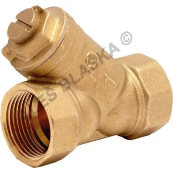 Ochranný vodní filtr Mosazný filtr šikmý Y magnetický (nerezovou vložkou) MOSAZ - 1" 15M