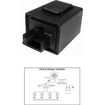 Osvětlení pro motocykl DZE přerušovač blinkrů YAMAHA XJ 600 92-96; YZF 750 94; TDM 850 92-93; FZR 1000 91-93; GTS 1000 93-94 (3YA-83350-00) (DZE přerušovač blinkrů YAMAHA XJ 600 92-96; YZF 750 94; TDM 850 92-93; FZR 1000 91-93; GTS 1000 93-94 (3YA-83350-00))