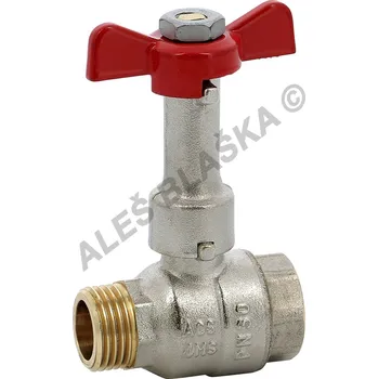 Ventil SFERACO - Francie | Kulový kohout (ventil) s prodlouženým dříkem s motýlem, ŠM, voda - 1" 6180