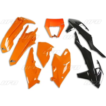 UFO sada plastů(s krytem světla) KTM EXC/EXC-F TPI '17-'19 (oranžová/černá)