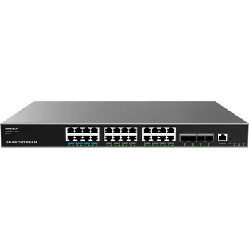 Switch Grandstream GWN7813P Layer 3 Managed Network PoE Switch, 24 portů / 4 SFP+, VLAN, DHCP, Stacking