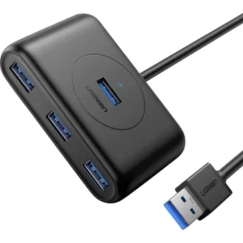 vypínač a zásuvka UGREEN USB kabel USB 3.2 Gen1 USB-A zástrčka, USB-A zásuvka, USB-A zásuvka, USB-A zásuvka, USB-A zásuvka černá 20290
